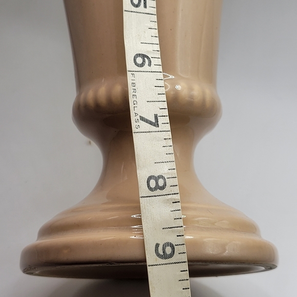 VTG Royal Haeger Footed Vase | 9" | Creamy Beige & Bluish Gray | Pottery - Picture 12 of 13